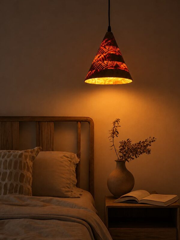 Whisper of Dusk Wooden Lamp