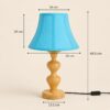 3. Decorative wooden table lamp for living room interiors
