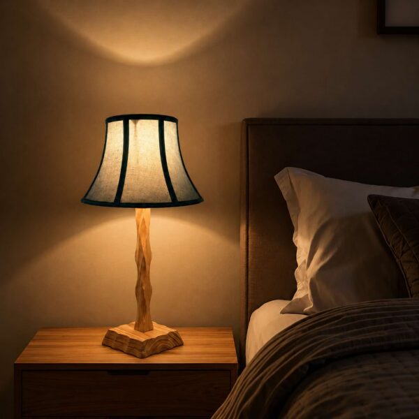 Wooden table lamp dimensions and size guide