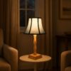 Contemporary fabric shade table lamp