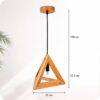 Designer geometric wooden pendant lighting fixture Designer geometric wooden pendant lighting fixture