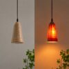 Designer wooden pendant lamp for dining room and living room décor
