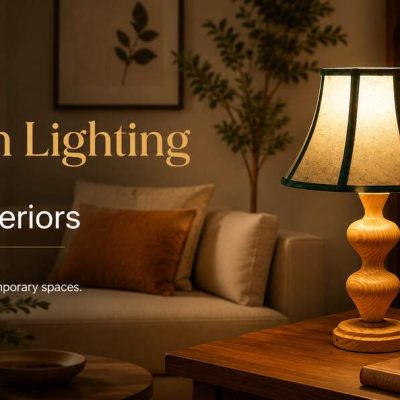 wooden lighting for modern interiors